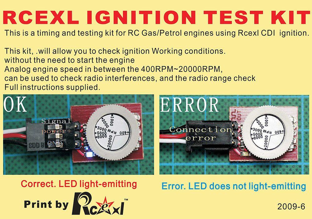 RC Exl Ignition and Hall Sensor Tester