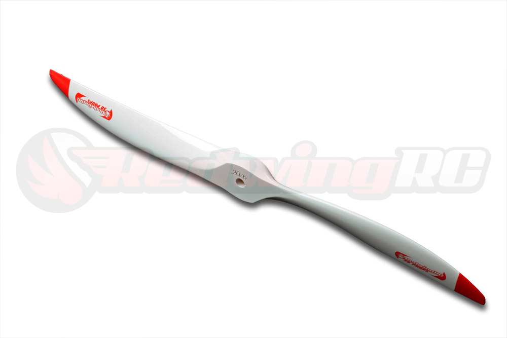Painted Redwing RC 3d Propeller - White & Red