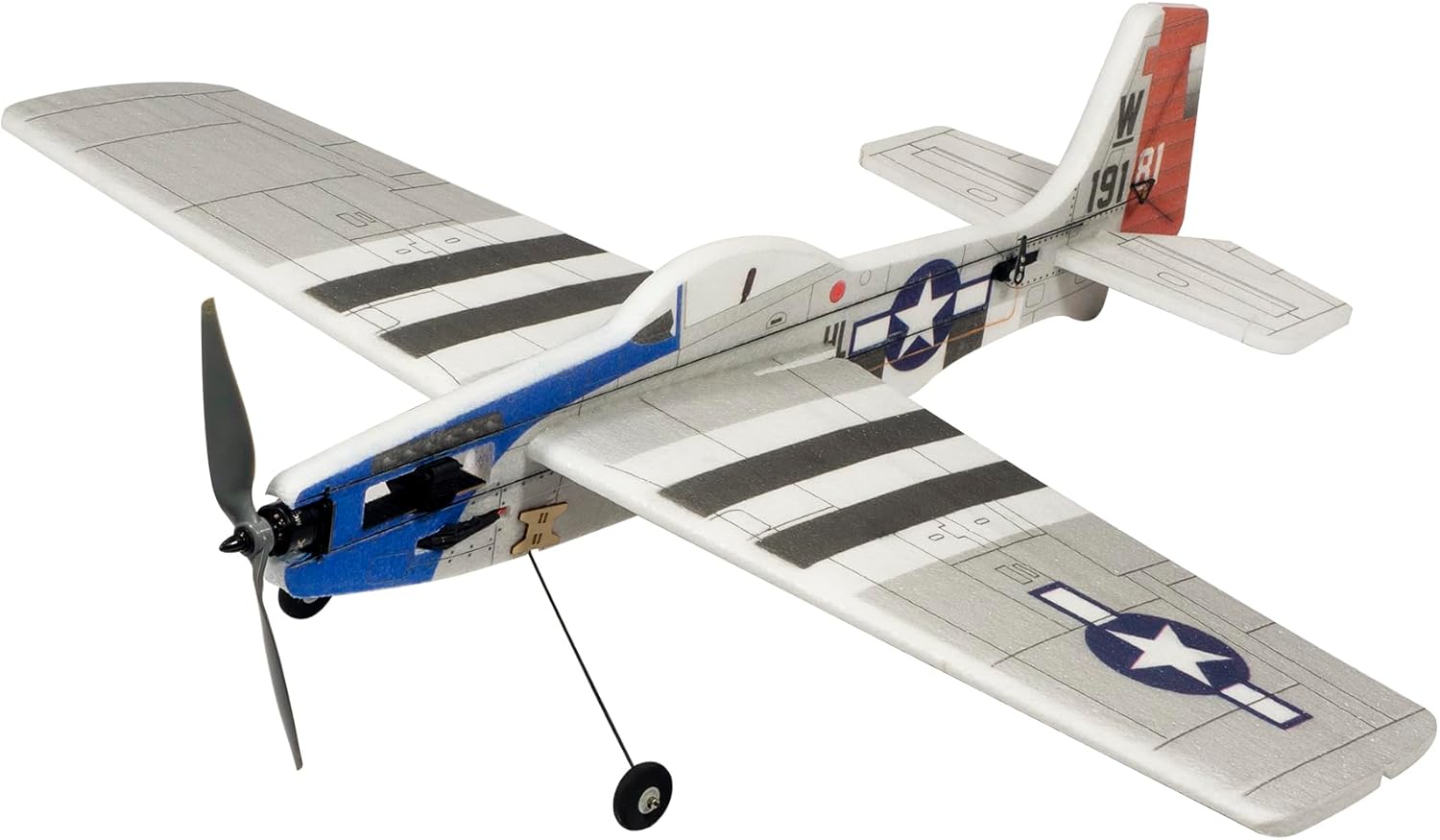 EPP Foamy P-51 Mustang Fighter Sport 3D Airplane 39.3" (1000MM) Wingspan