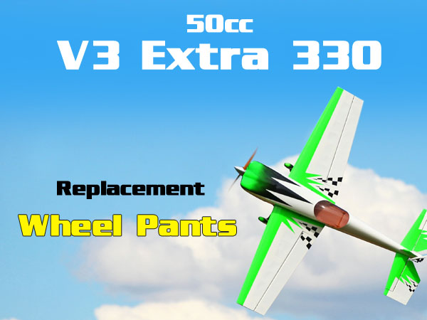 50cc V3 Green Extra 330 Replacement Wheel Pants