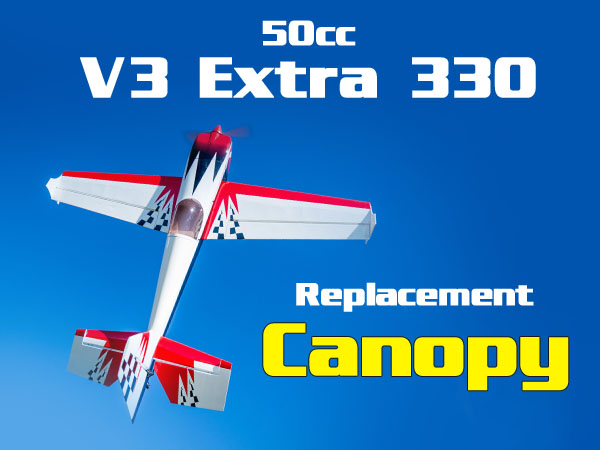 50cc V3 Red Extra 330 Replacement Canopy