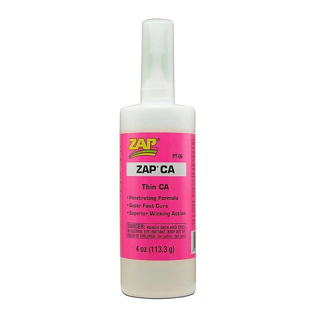 Zap CA Glue 4oz and 2oz 