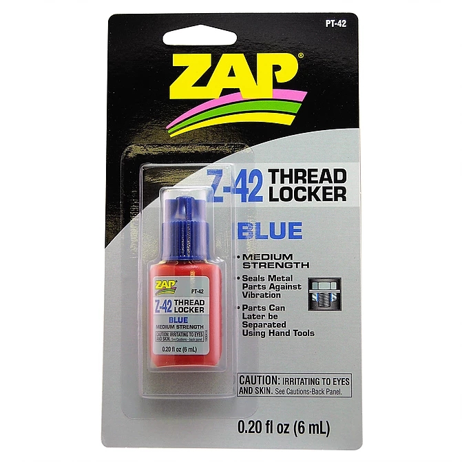 Zap Z-42 Blue Thread Locker 0.2oz Bottle 