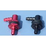Fuel Tank 90 degree (L) Dual Barb (1Pc Black CNC Alloy Fuel input) 