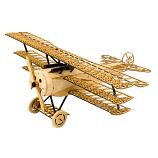 Fokker-DR1 400mm Scale 1:18 Laser Cut Wooden Static Model Kit