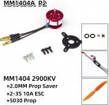 Indoor Micro Flyer Power Pack 1404-2900KV Brushless Motor, ESC, Prop Combo