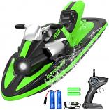 Rise Wave Runner RC Boat for Pool or Lake with LED Light RTR