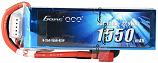 Gens Ace 1550mAh 25C 7.4V 2S LiPo Battery w/ Deans