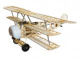 Triplane Fokker DR.1 770mm Wingspan Laser-Cut Wood Model Kit 