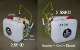 2.5 Gallon Smoke with DLE Hand Pump (Can be used for Gas, Kero or Diesel)