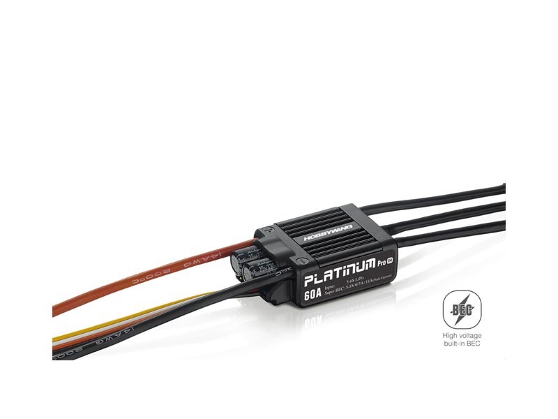 Platinum Pro V4 60A ESC, for Premium Aircraft (3S-6S) 