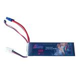 7.4v 2600mAh LiPo 30C Ultra Light Receiver Pack High Discharge Battery