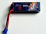 7.4v 6000mAh LiPo 60C High Discharge Hard Case Battery