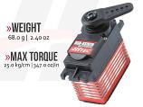 HiTec HSB-9370TH Digital Brushless Servo (25kg/347.0oz 0.10sec@7.4V)