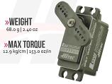 HiTec DB777WP 32bit Brushless Low Profile Waterproof Full Metal Case (IP-67 Rated) 11kg/153oz 0.06sec@7.4V