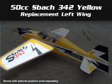 Replacement Left Wing for the 50cc Sbach 342 Yellow Thunder Bolt Scheme