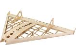 1.0M Delta Wing Air Kart Laser-Cut Balsa Model (Kit or Kit+Power Pack)