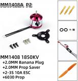 F3P Indoor Micro Flyer Power Pack 1408-1850KV Brushless Motor, ESC, Prop Combo