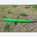 Falcon 1.5M (59") Glider Laser-Cut Balsa Wood Model Kit with Fiberglass Fuselage (Pure non-power Glider or Powered Glider) 