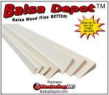 Top Quality Aileron/Trailing Edge Balsa Wood Stock (36")
