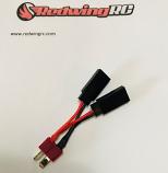 Deans to 2 female JR adapter