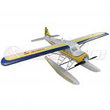 Dynam DHC-2 Beaver V2 Yellow 4S Sea/Land Float Plane 1.5m (59") w/ Flaps Plus Floats & Rubber Wheels