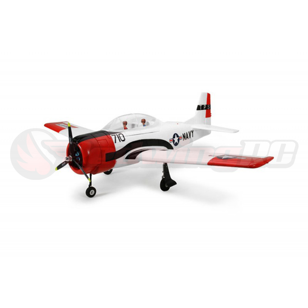 Dynam Trojan T28 Military Trainer V2 - 4S w/Flaps 50"- Red