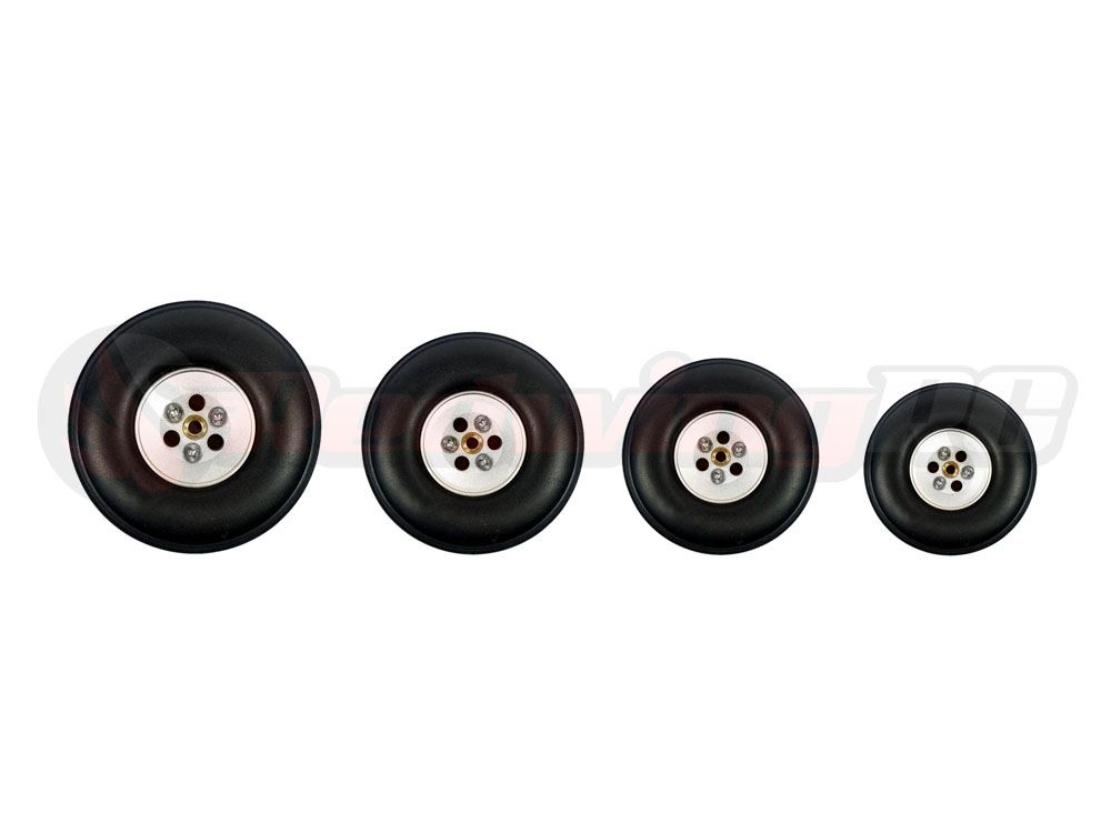 Aluminum Hub Rubber Wheels