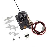 Lemon RX DSMP (DSMX/DSM2 COMPATIBLE) MICROBRICK WITH 2 ON-BOARD SERVOS and MOLEX 1.25MM CONNECTOR PACKAGE 