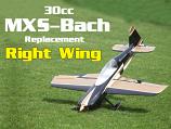 30cc Black MXS Bach Replacement Right Wing