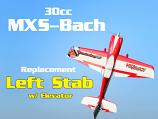 30cc Red MXS Bach Replacement Left Stab w/ Elevator