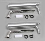 100-140cc Twin Canister Muffler (DLE111/120/130, EME120, DLA112/116)