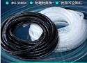 5 METERS (15 FEET) OF 1/4 in (6mm) SPIRAL WRAP (Black and Clear)