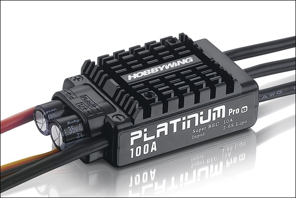 Platinum Pro V3 100A ESC, for Premium Aircraft (2S-6S) 