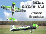 50cc Extra "Prince Graphics" Set - Green