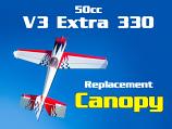 50cc V3 Red Extra 330 Replacement Canopy