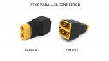 XT60 Parallel Connector XT60 Female to 2 XT60 Male Adapter