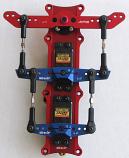 Miracle CNC Dual Rudder Tray with Anodized Rudder Arm KIT 