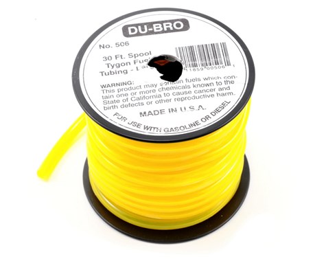 DuBro Large Tygon Gasoline/Diesel Tubing (1/8" ID) 30' Spool 