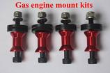 Standoff (17-20mm) 50-70CC (Anodized Gas Engine 25mm Stand Off Mounting Kit w/5mm Nuts & Bolts- 4pcs)