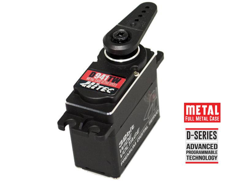 HiTec D-941TW 32-Bit, High Speed, Titanium Gear Servo (16.5kg/229oz 0.07sec @7.4V)