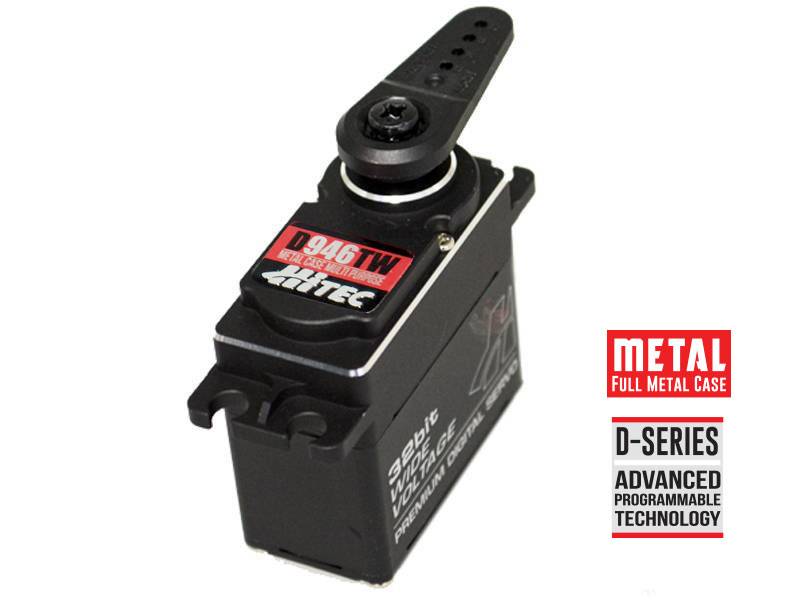 HiTec D-946TW 32-Bit, Multi-Purpose, Titanium Gear Servo (23kg/319oz 0.10sec@7.4V)