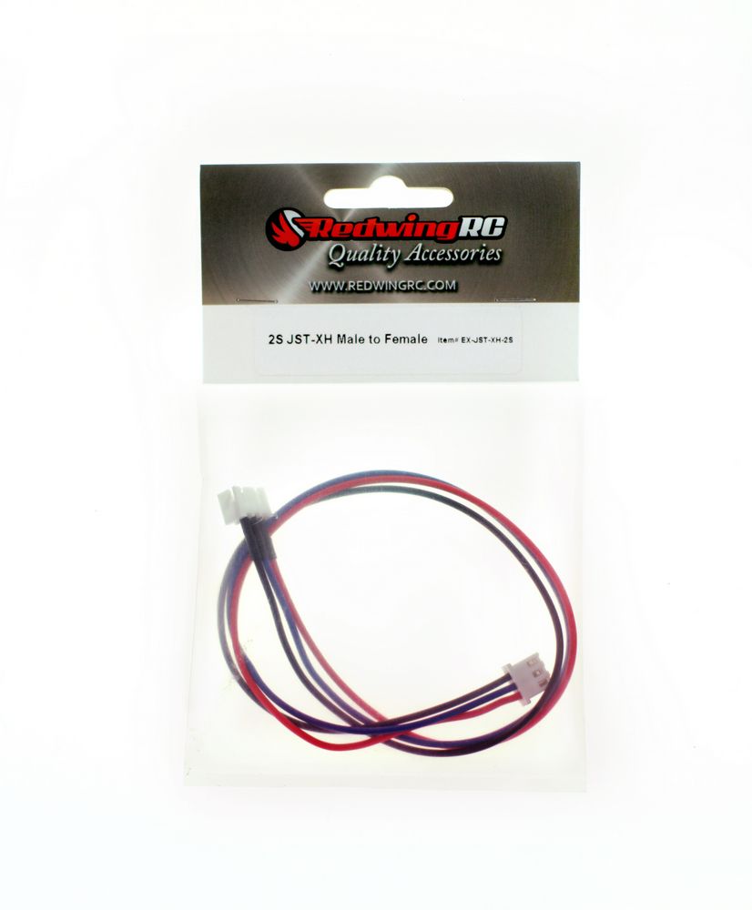 2S JST Male to Female Extension 12"