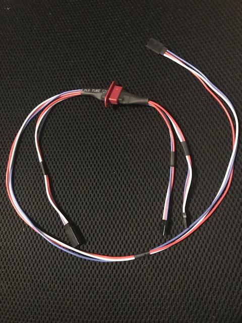 MPX Dual Servo Harness 6" Male 8"-24" Staggered Female (2 Channels 1 Plug) 20 AWG 