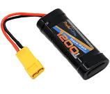 7.2V 6-Cell 1200mAh NiMH Flat Battery Pack w/XT60 & TRX HC Plug Adapter (Perfect for Traxxas 1/16-scale cars and trucks)