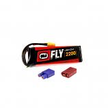 Fly 50C 3S 2200mAh 11.1V LiPO Battery w/ Universal 2.0 Plug
